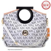 michael kors berkley logo groot vanille clutches Tassen Online heul0514